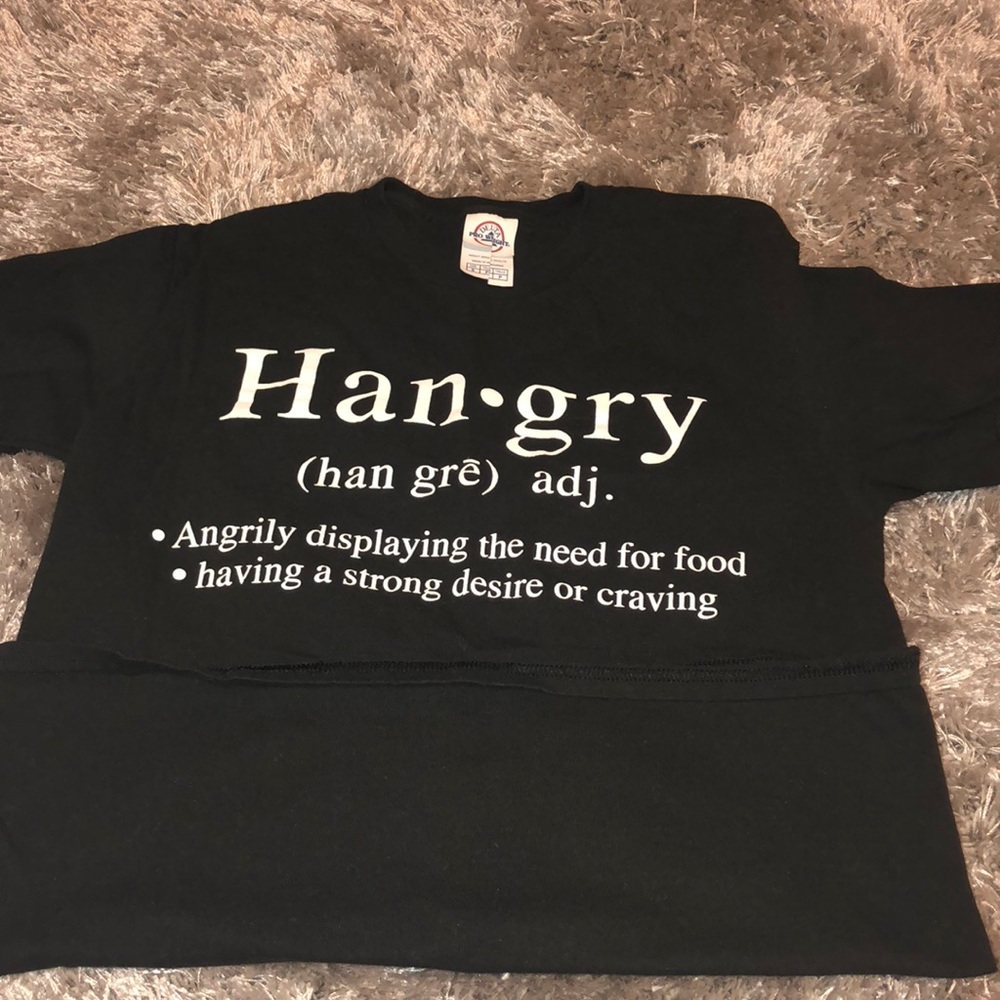 hangry funny gym top